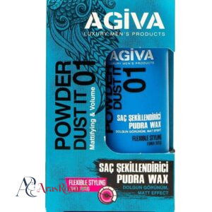 خرید و قیمت پودر حالت دهنده مو آگیوا Agiva مشکی شماره 02 وزن 20 گرم